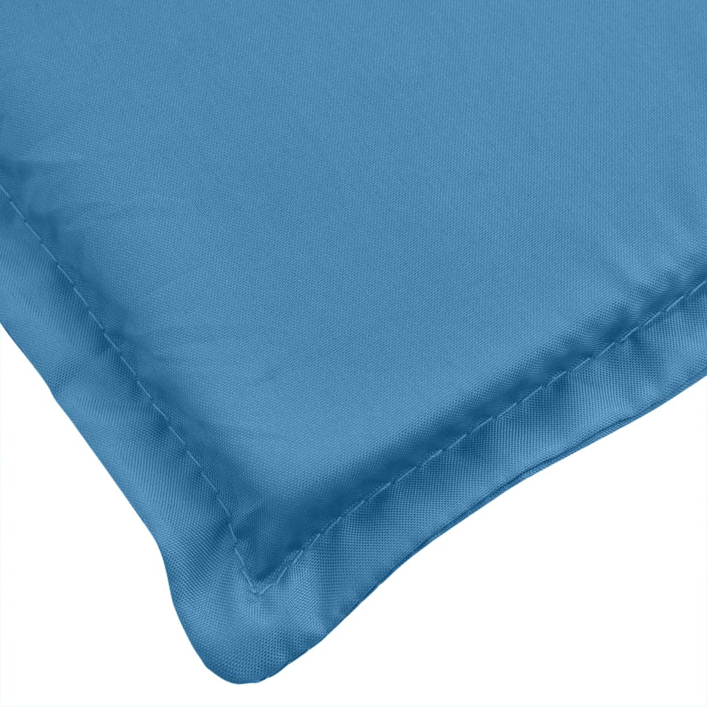 6 db melange kék szövet magas háttámlájú székpárna 120x50x4 cm