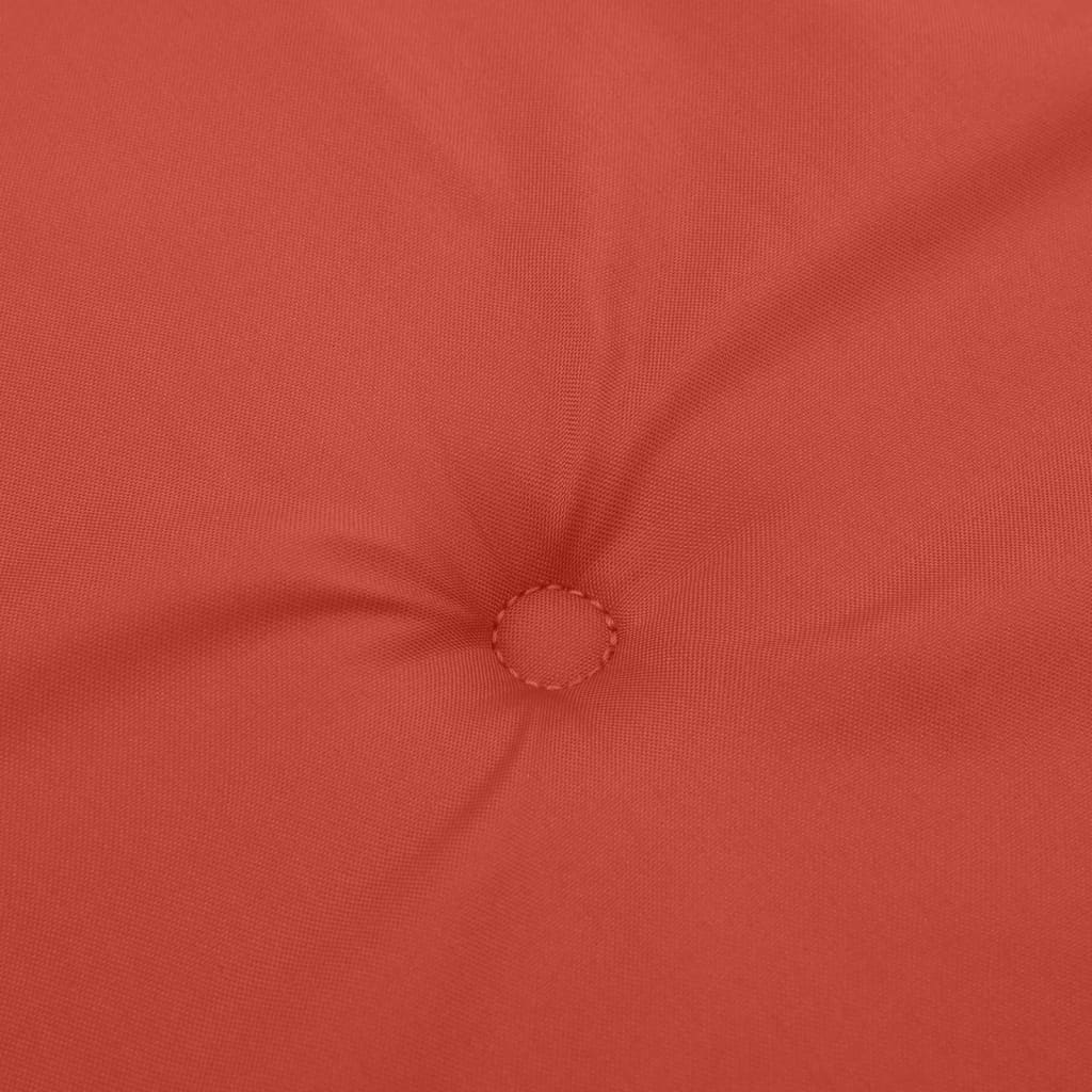 6 db melange piros szövet magas háttámlájú székpárna 120x50x4cm