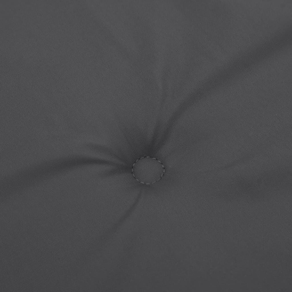6 db melange antracit szövet háttámlás székpárna 100x50x4 cm