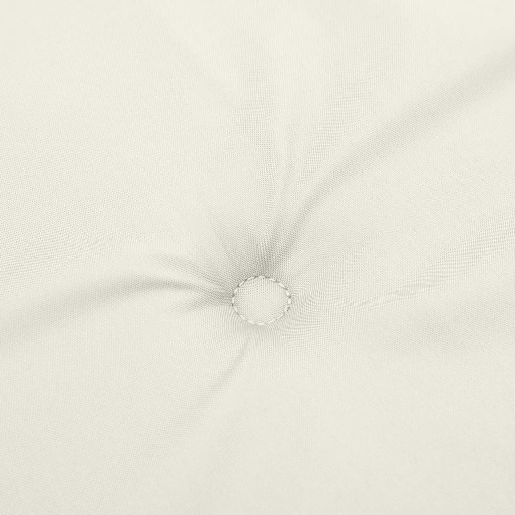 6 db melange krémszínű szövet háttámlás székpárna 100x50x4 cm