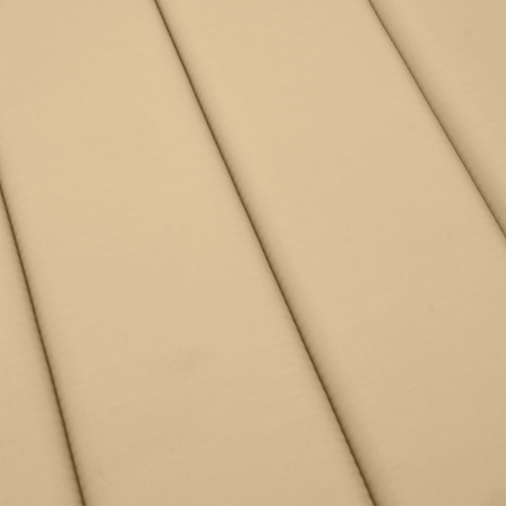 melange bézs szövet napozóágy párna 200 x 50 x 4 cm