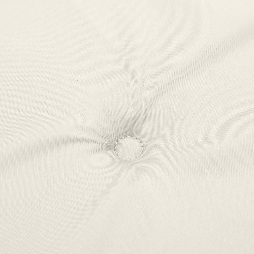 2 db melange krémszínű szövet kerti padpárna 200 x 50 x 7 cm