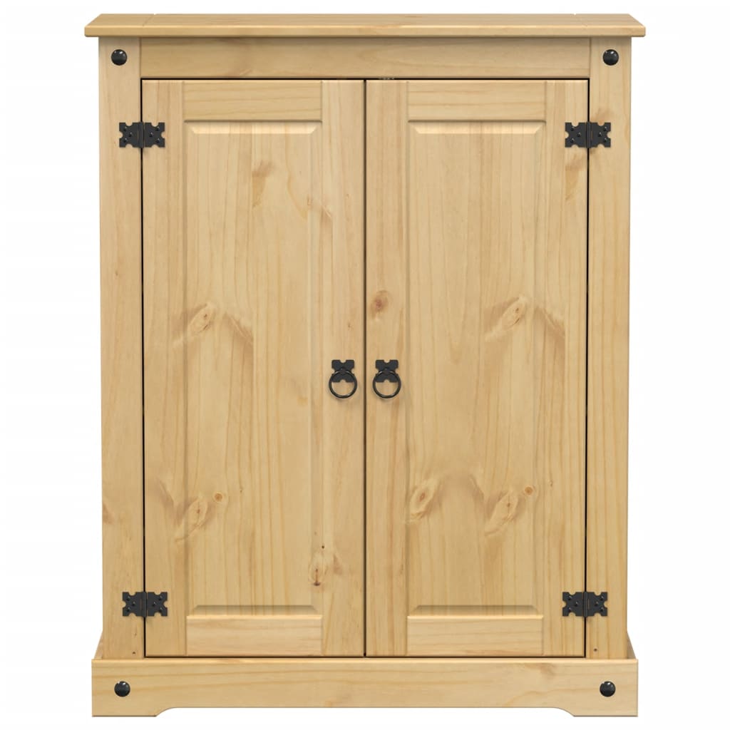 Corona tömör fenyőfa cipőszekrény 86 x 38,5 x 108 cm