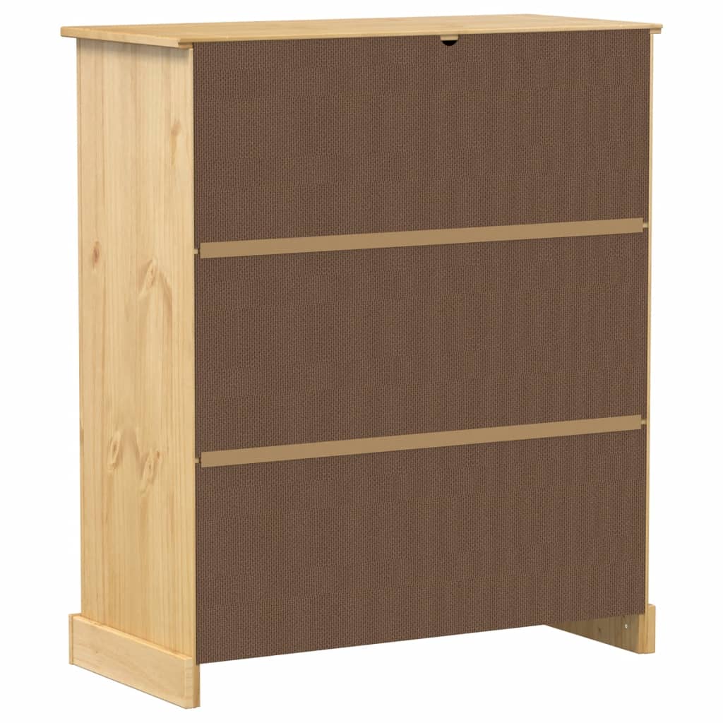 Corona tömör fenyőfa bortároló szekrény 97 x 45 x 114 cm