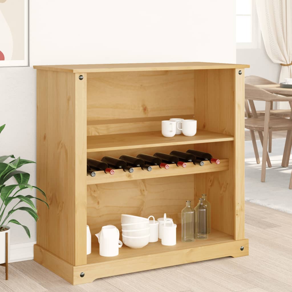 Corona tömör fenyőfa bortároló szekrény 107,5x51x105,5 cm