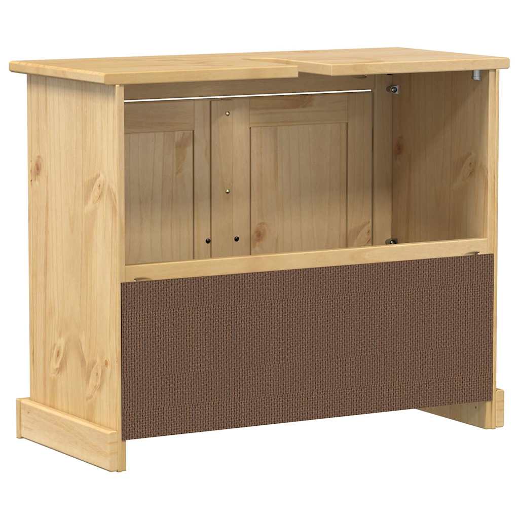 Corona tömör fenyőfa fürdőszobai mosdószekrény 73 x 33 x 60 cm