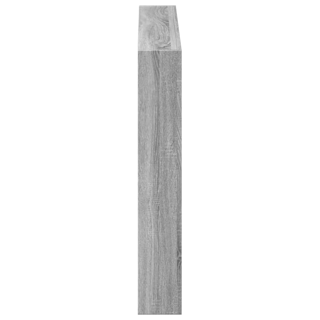szürke sonoma színű áthidalószekrény LED-ekkel 100 x 17 x 102cm
