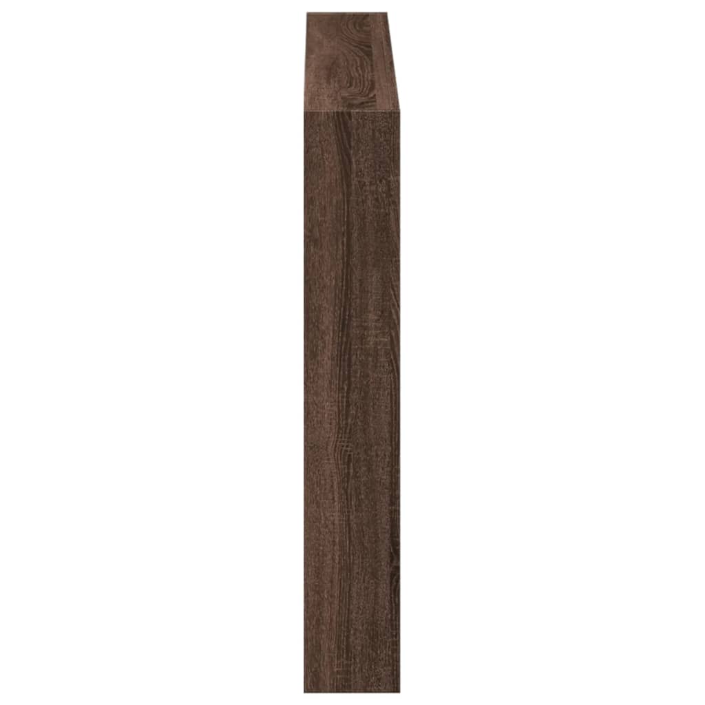 barna tölgy színű áthidalószekrény LED-ekkel 100 x 17 x 102 cm