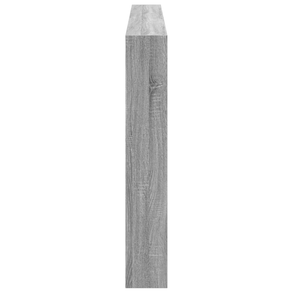 szürke sonoma színű áthidalószekrény LED-ekkel 200 x 17 x 102cm