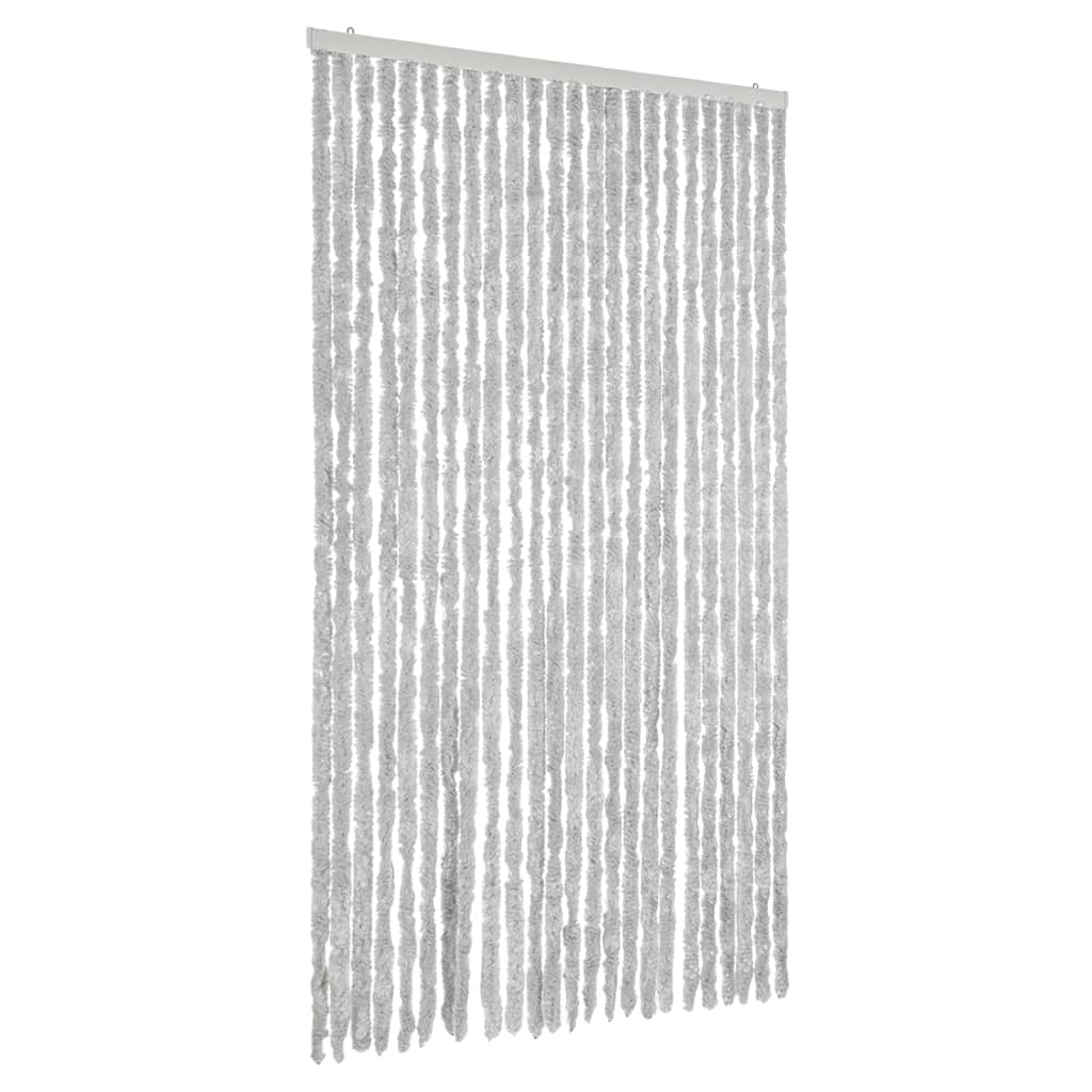 szürke zsenília rovarfüggöny 100x220 cm