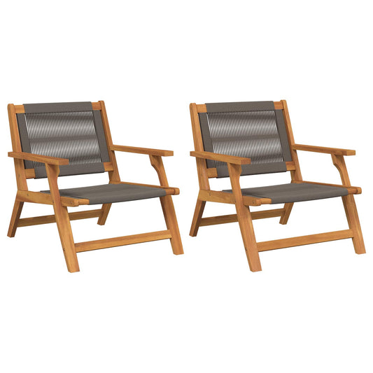 Kerti bútor 2 pcs Szürke 67 x 78 x 73 cm Tömör Akácfa