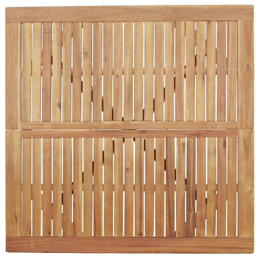 tömör akácfa négyzet alakú kerti asztal 110 x 110 x 75 cm