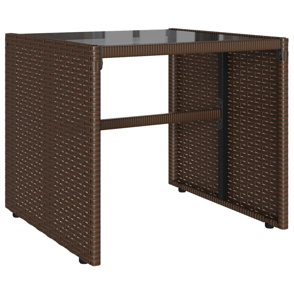 4 részes barna polyrattan kerti ülőgarnitúra párnákkal