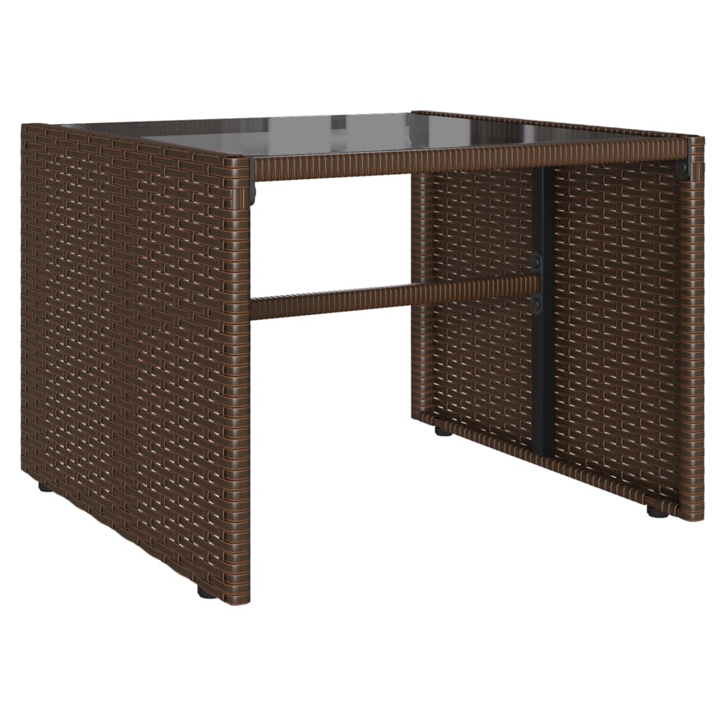 4 részes barna polyrattan kerti ülőgarnitúra párnákkal