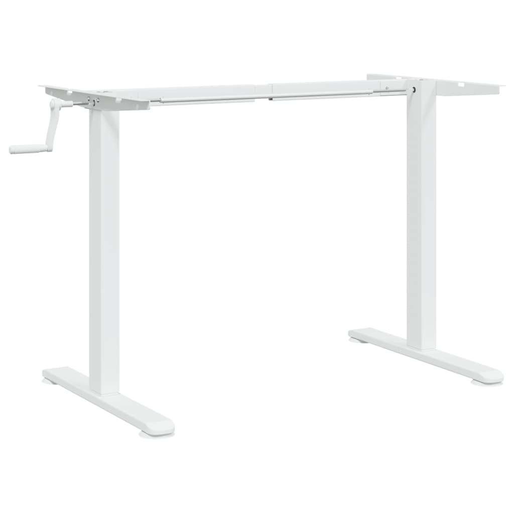 fehér acél álló asztalváz (94-135) x 60 x (70-114) cm