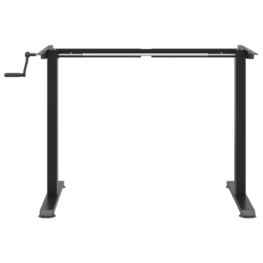 fekete acél állóasztalváz (94-135) x 60 x (70-114) cm