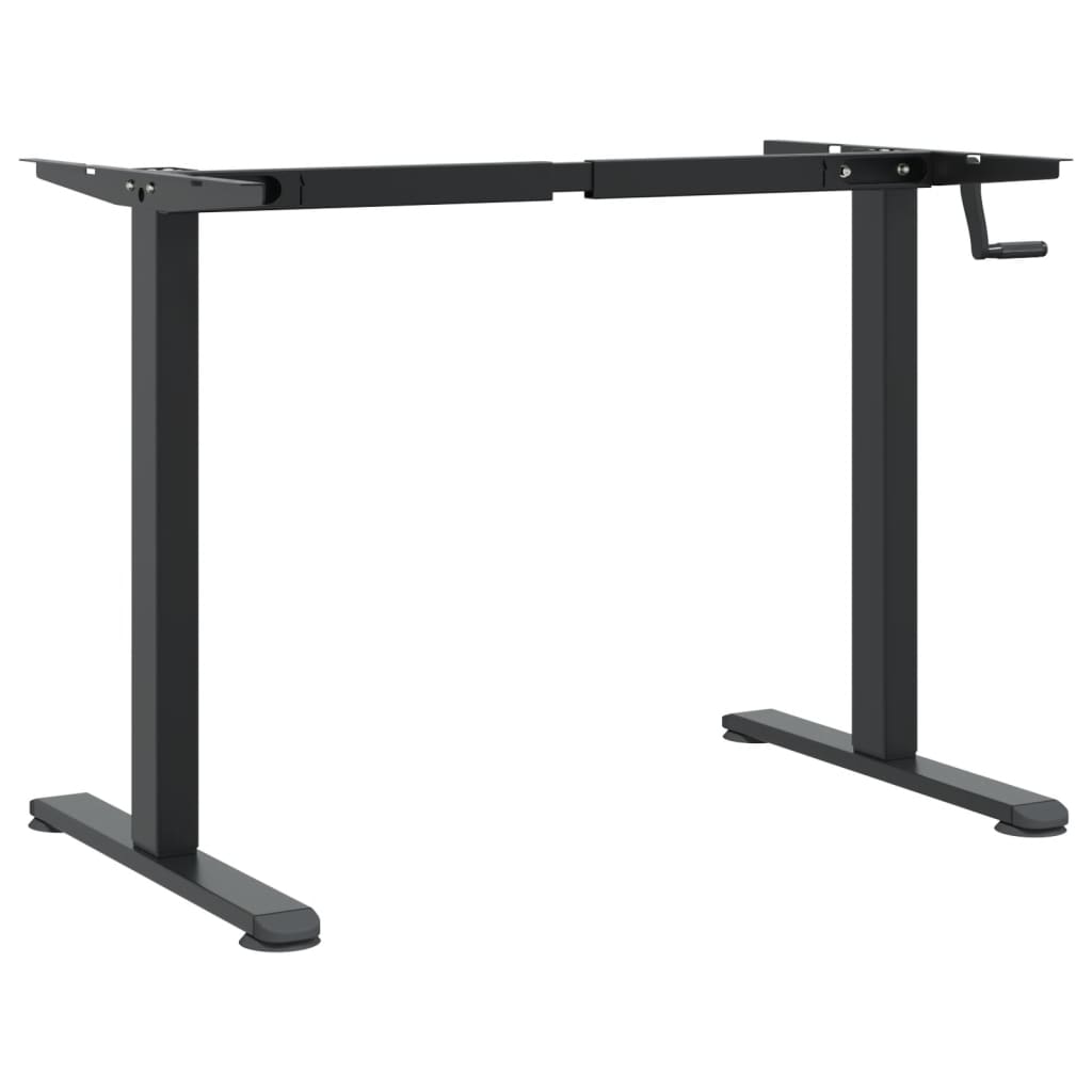 fekete acél állóasztalváz (94-135) x 60 x (70-114) cm