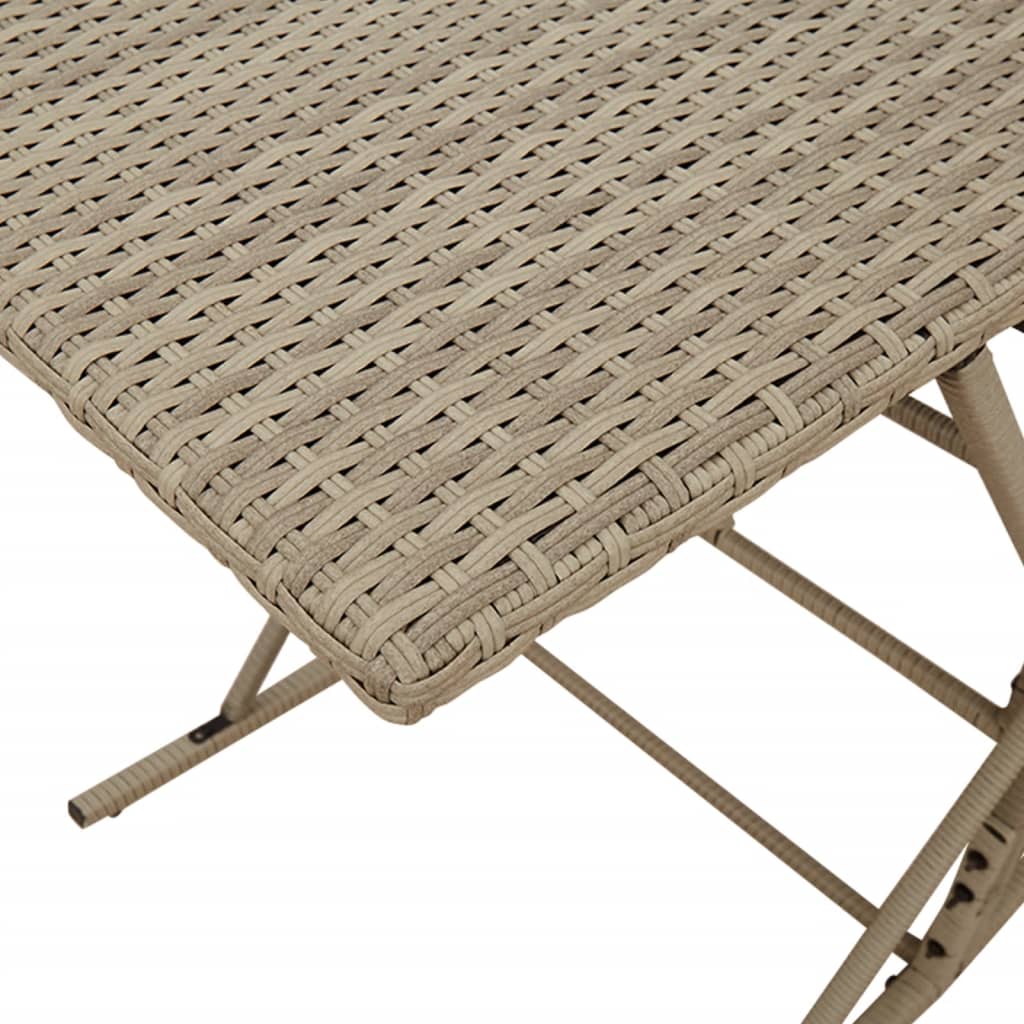 7 részes világosszürke polyrattan kerti étkezőszett párnával