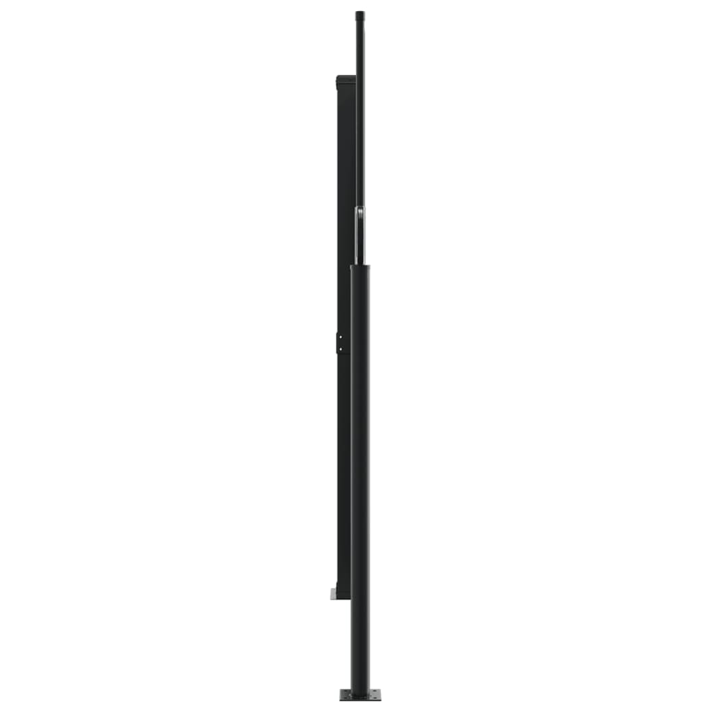 piros behúzható oldalsó napellenző 160 x 1000 cm