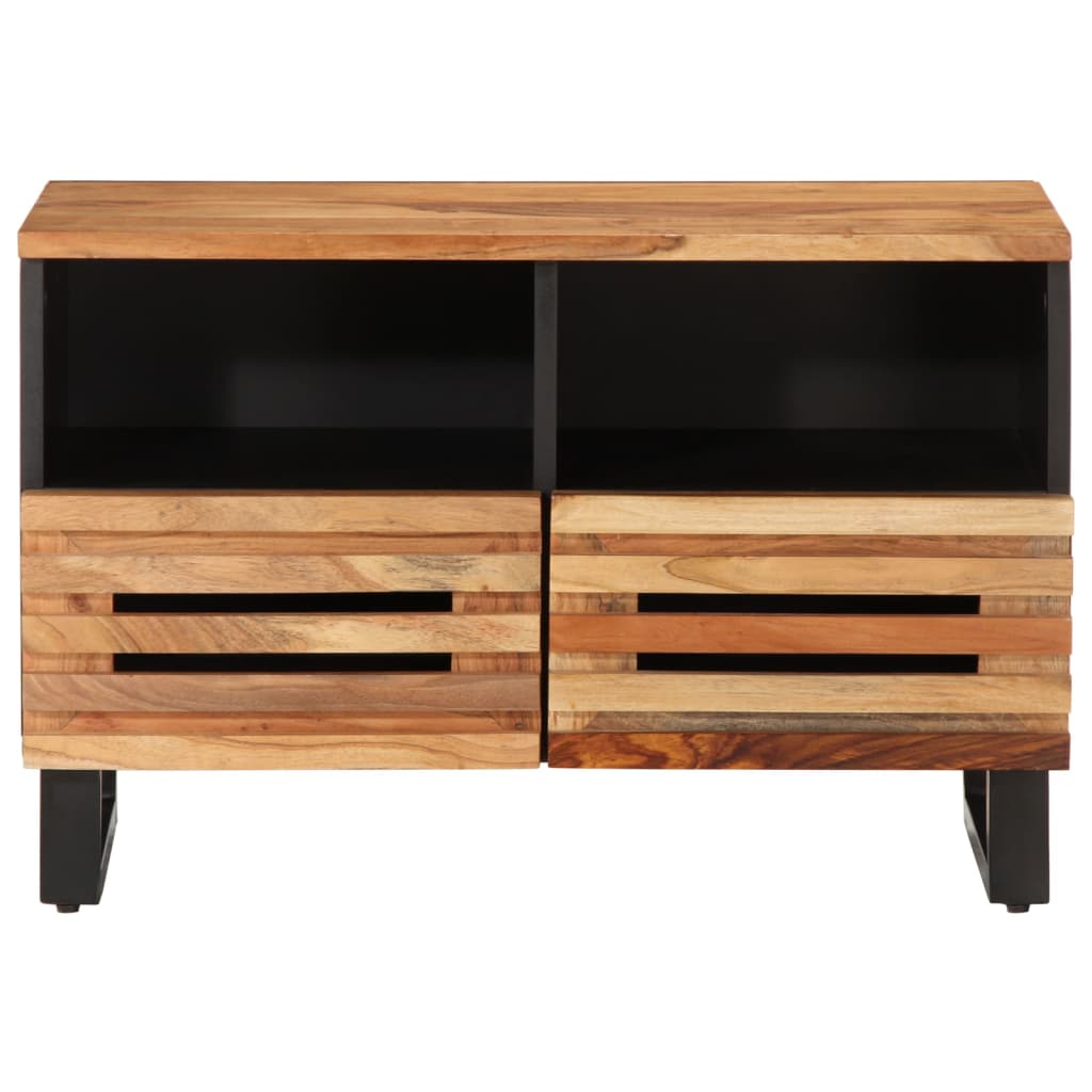 tömör akácfa TV-szekrény 70 x 34 x 46 cm
