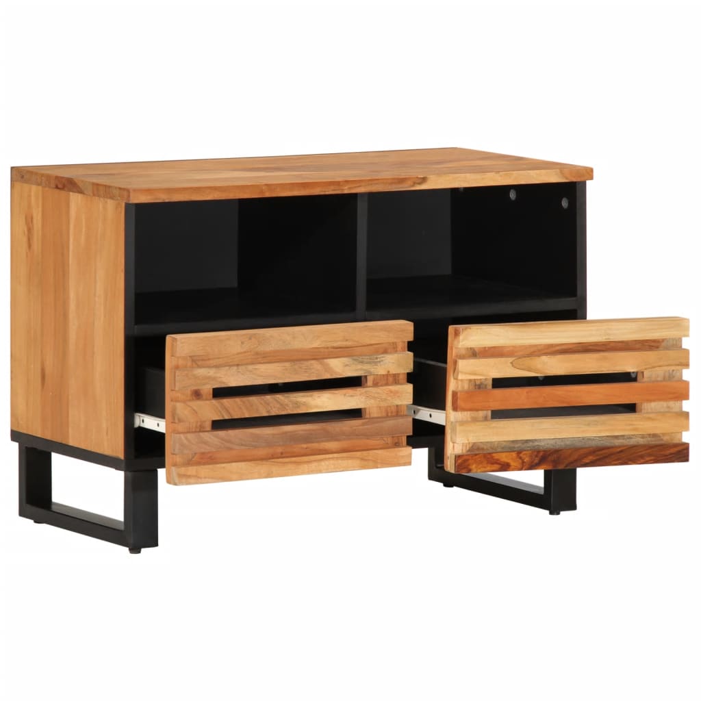 tömör akácfa TV-szekrény 70 x 34 x 46 cm