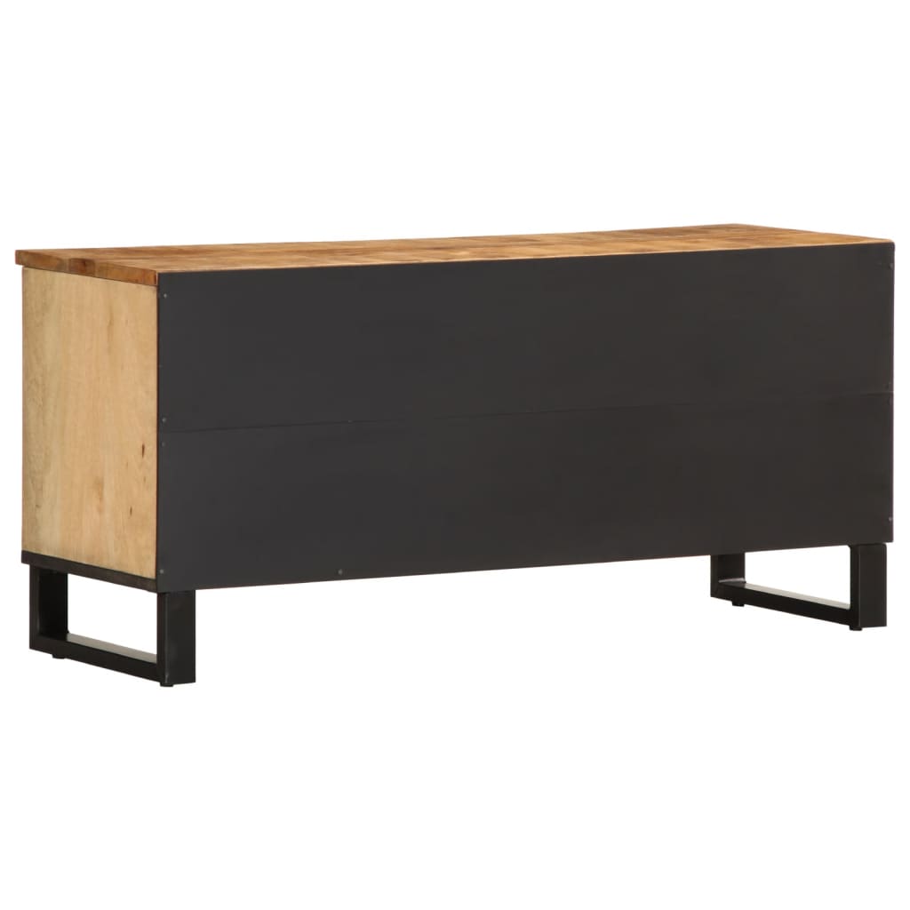 tömör nyers mangófa TV-szekrény 100 x 34 x 46 cm