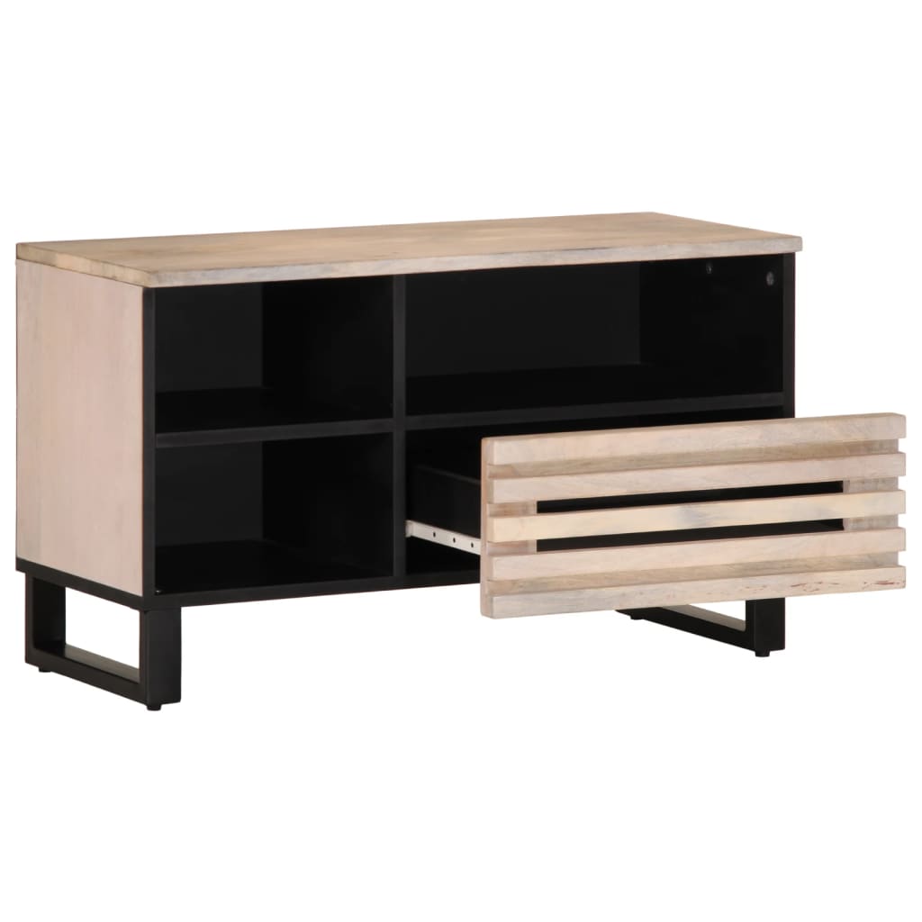 tömör mangófa TV-szekrény 80 x 34 x 46 cm