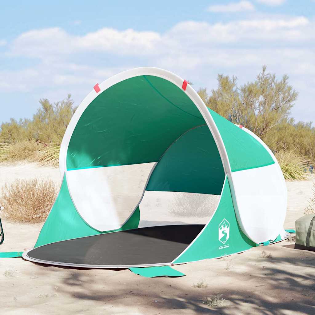 tengerzöld vízálló felugró strandsátor