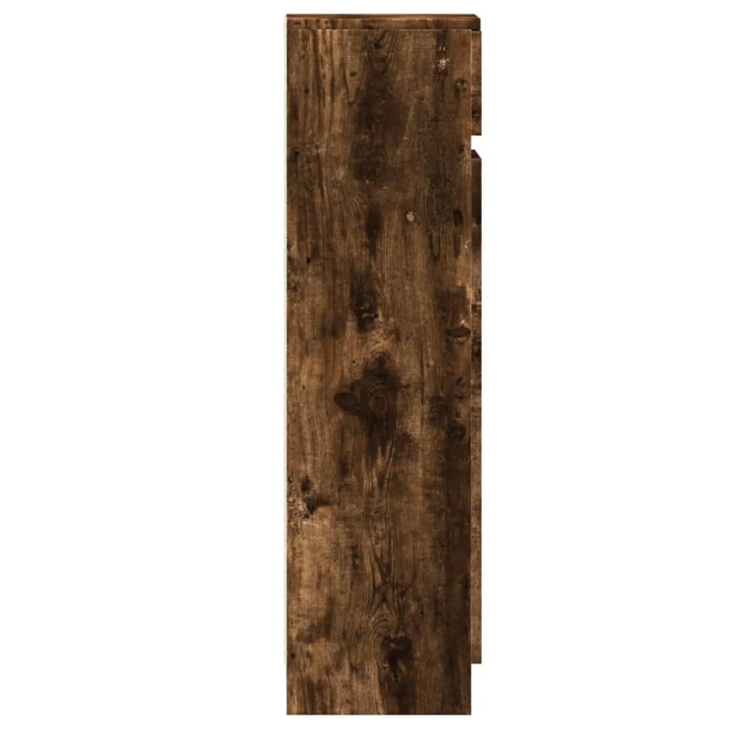 füstös tölgy színű szerelt fa cipőszekrény 100,5 x 28 x 100 cm