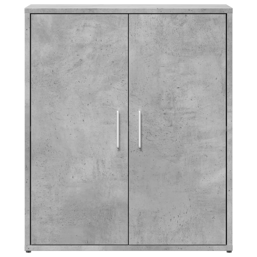 betonszürke szerelt fa tálalószekrény 60 x 31 x 70 cm