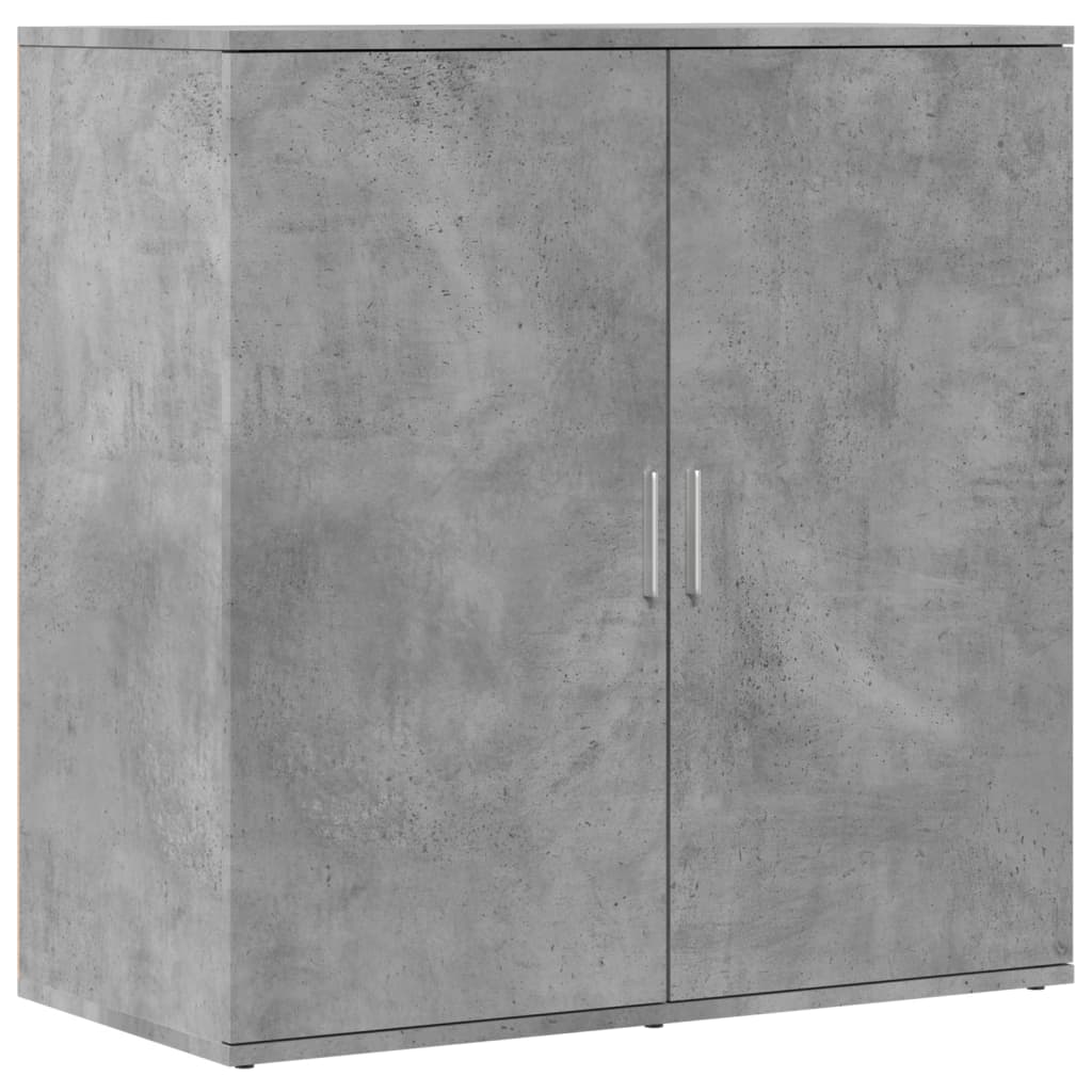 betonszürke szerelt fa tálalószekrény 79 x 38 x 80 cm