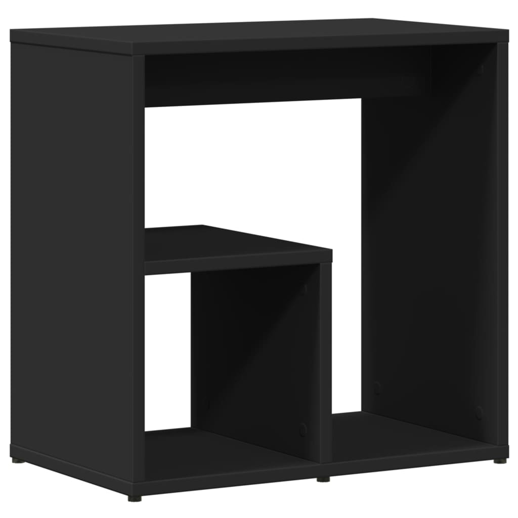 fekete szerelt fa kisasztal 50 x 30 x 50 cm