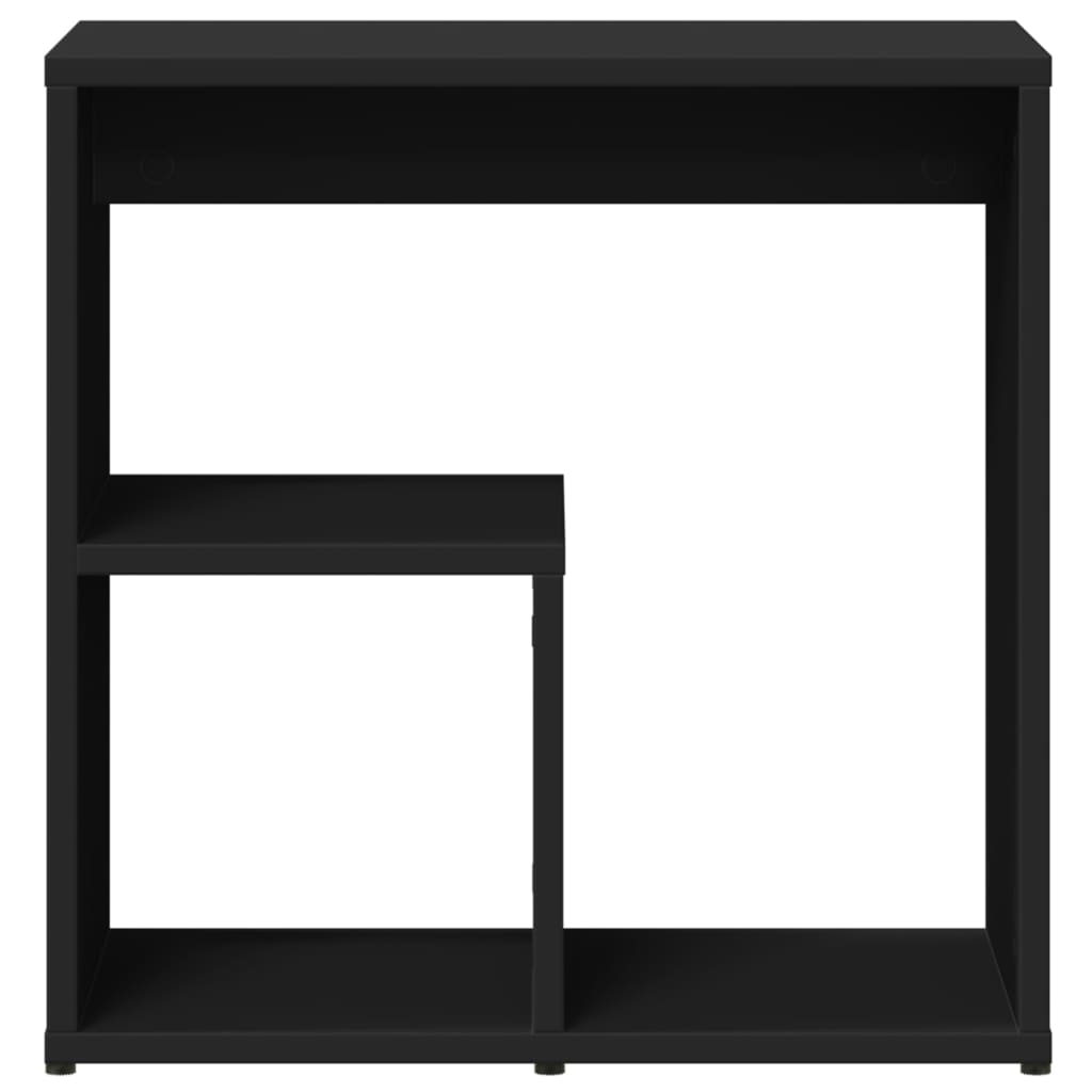 2 db fekete szerelt fa kisasztal 50 x 30 x 50 cm