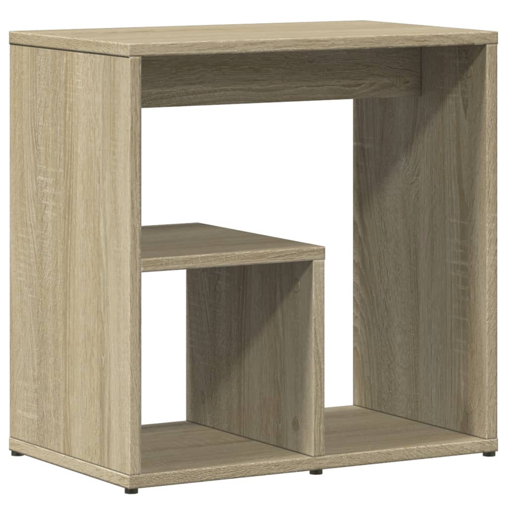 2 db sonoma tölgy színű szerelt fa kisasztal 50 x 30 x 50 cm