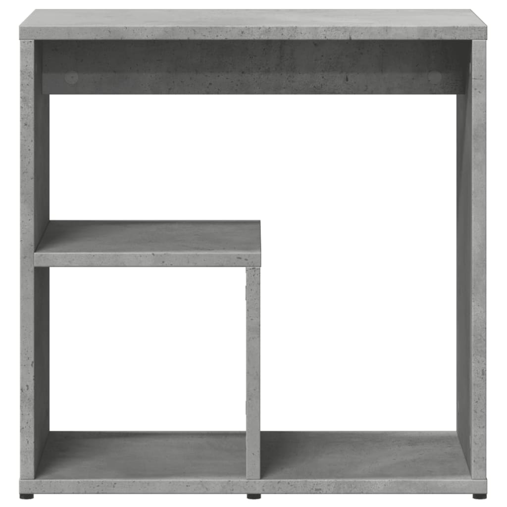 2 db betonszürke szerelt fa kisasztal 50x30x50 cm