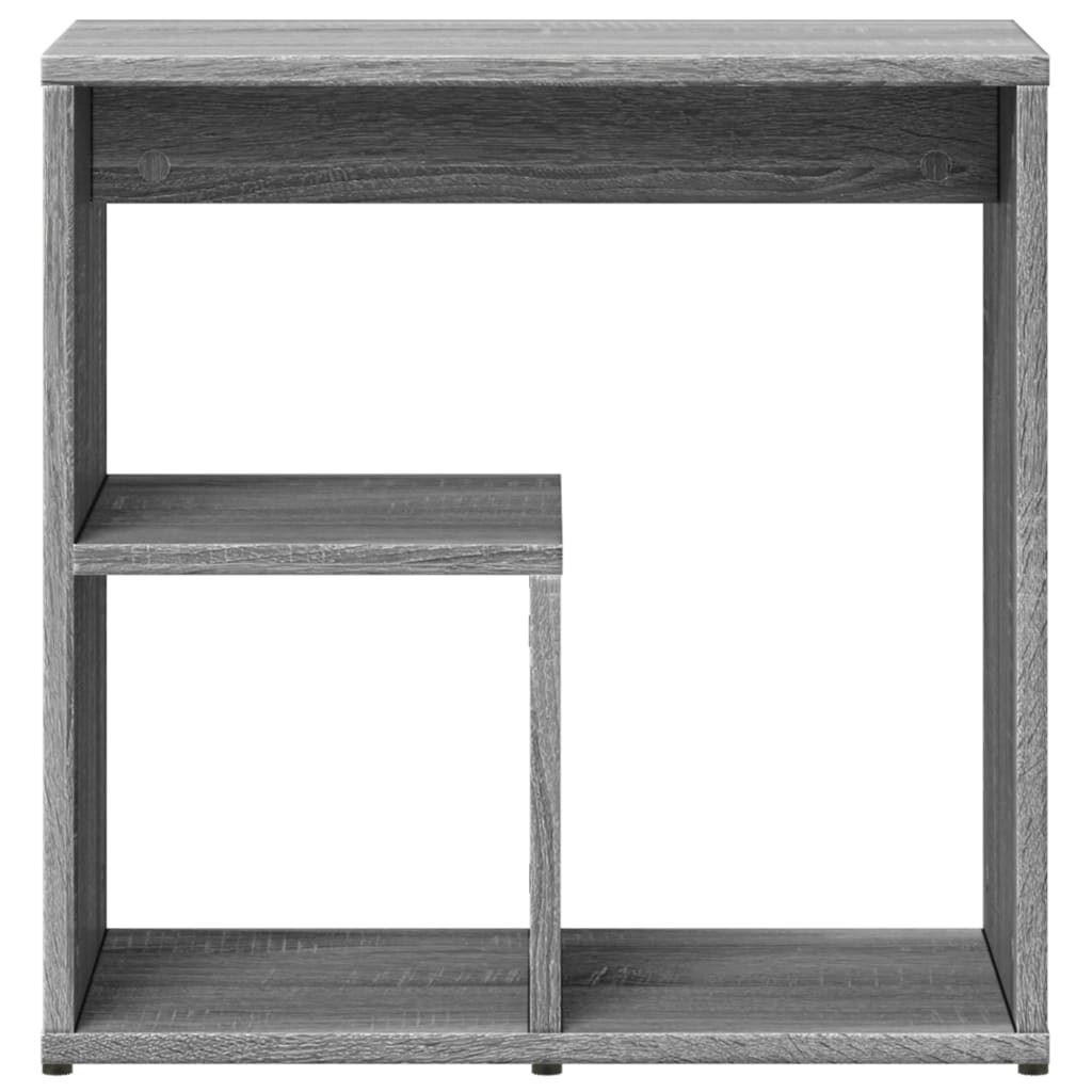 2 db szürke sonoma színű szerelt fa kisasztal 50x30x50 cm