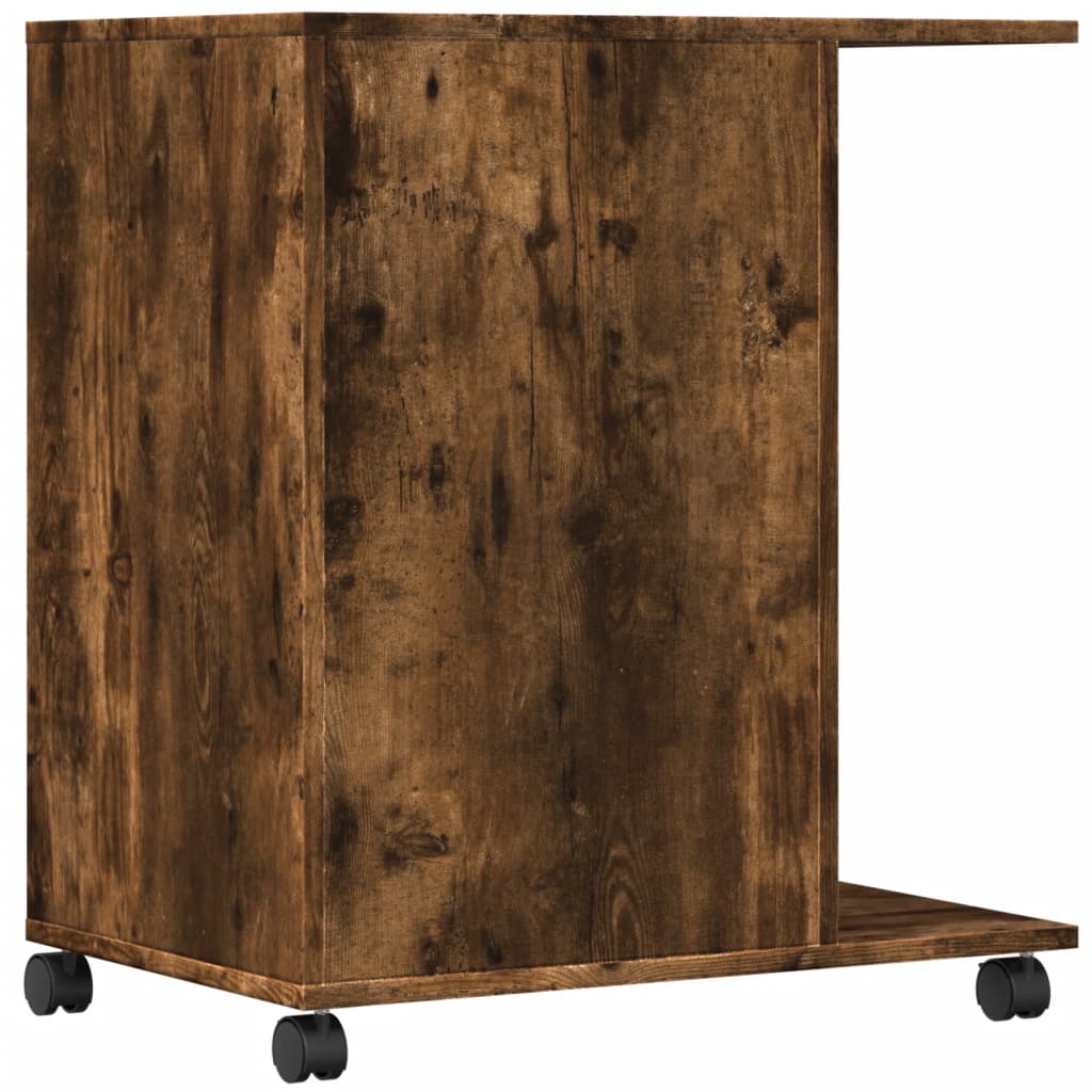füstös tölgy színű nyomtatóállvány kerekekkel 60x40x68,5 cm