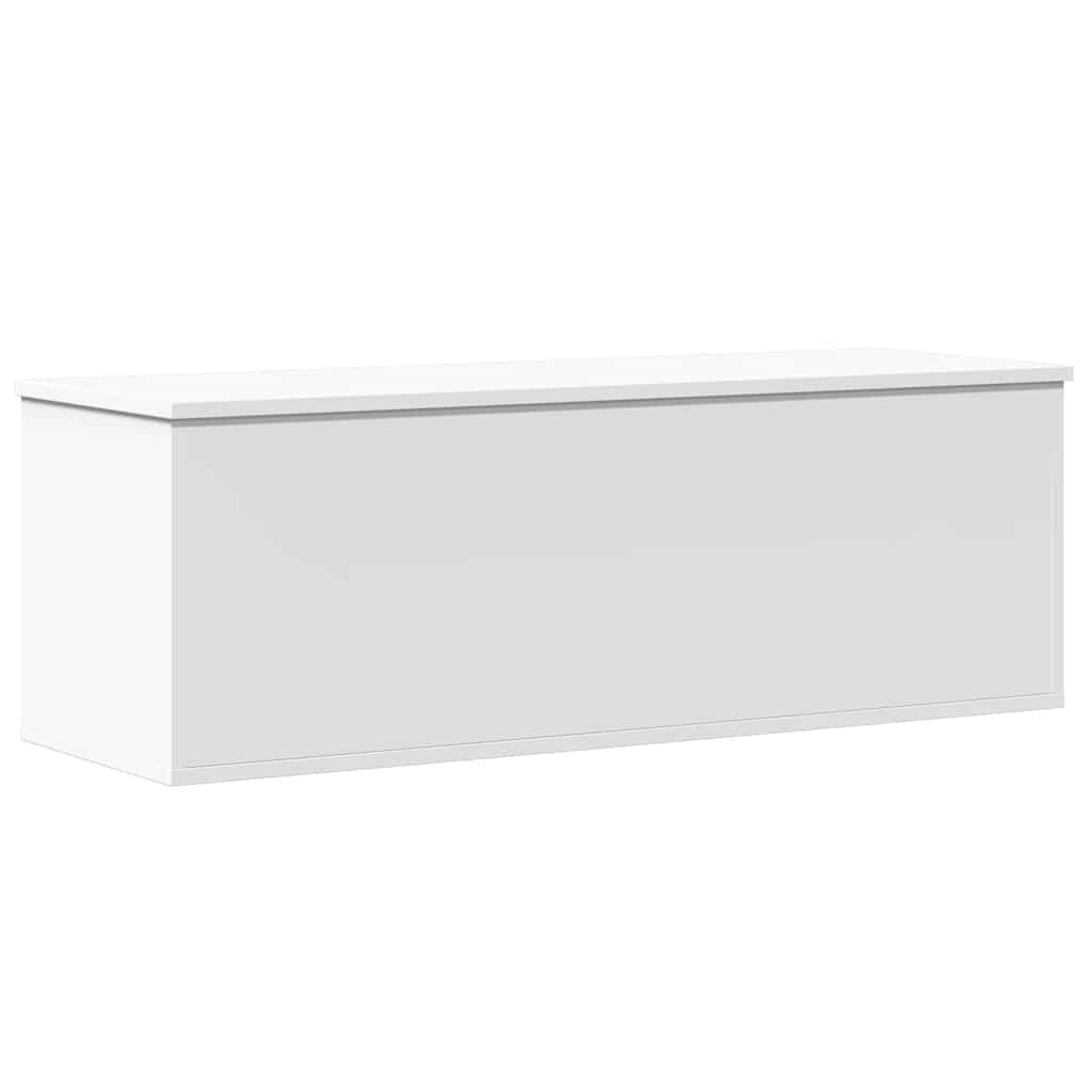 fehér szerelt fa tárolóláda 102 x 35 x 35 cm