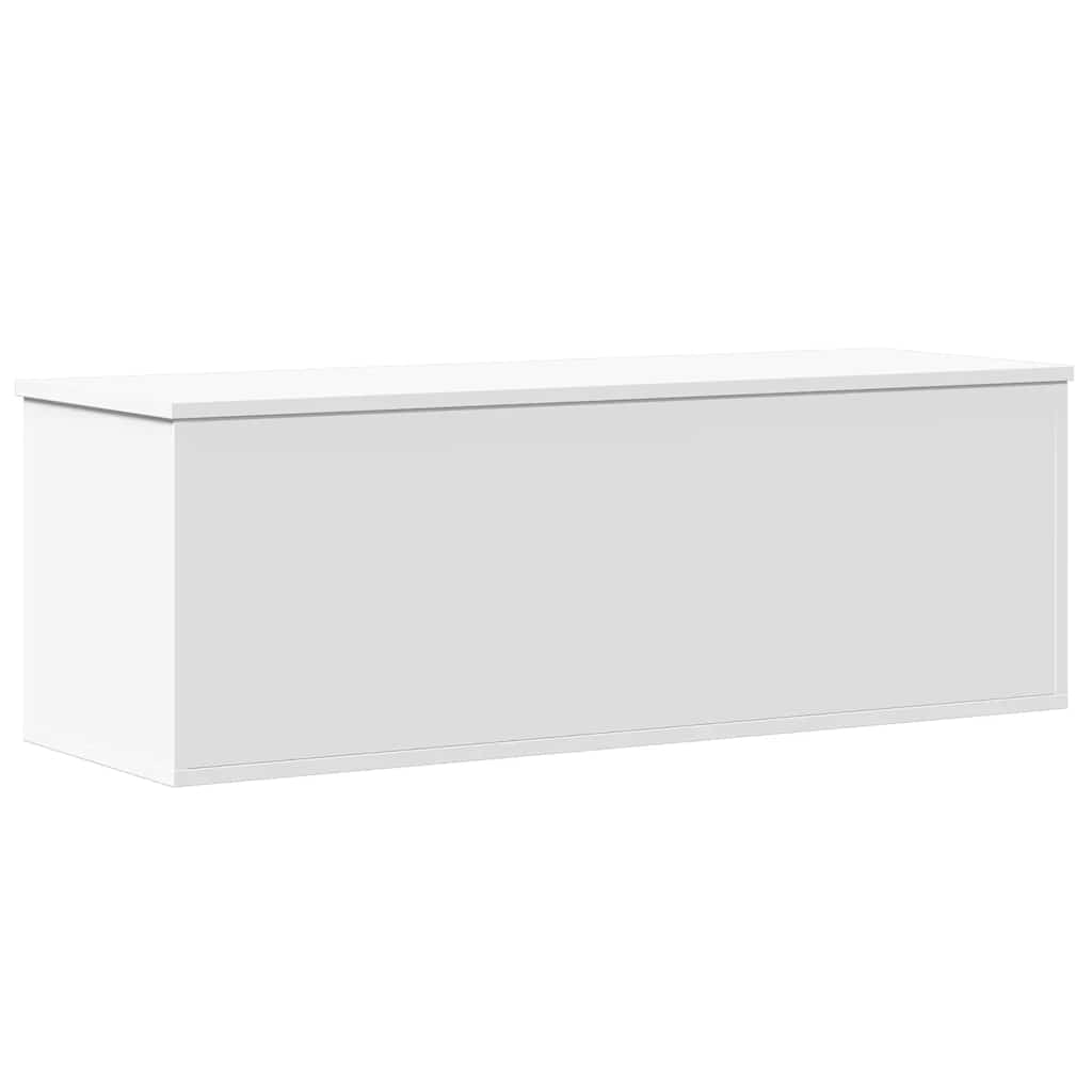 fehér szerelt fa tárolóláda 102 x 35 x 35 cm