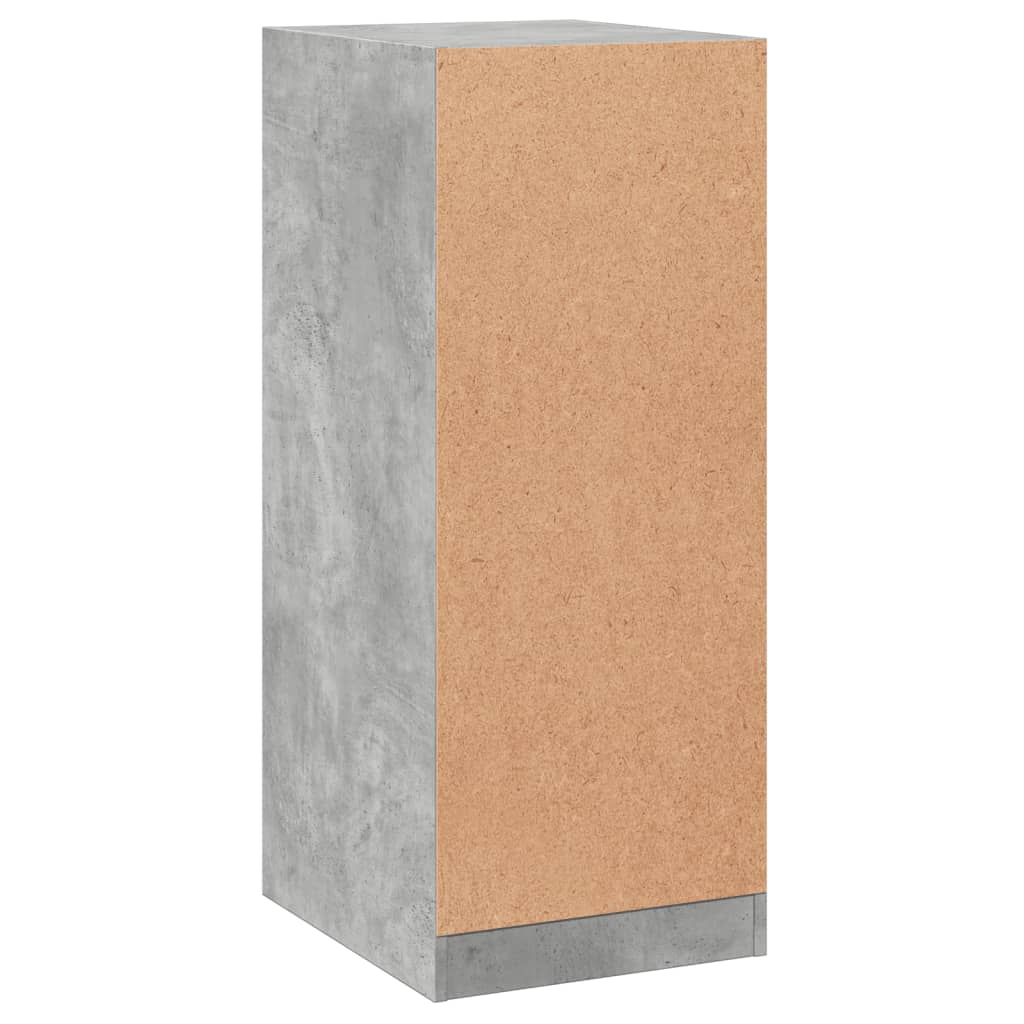 betonszürke szerelt fa ruhásszekrény 48 x 41 x 102 cm