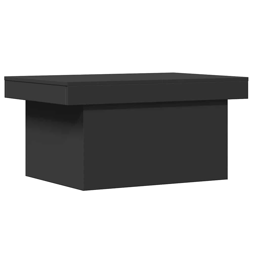 fekete szerelt fa dohányzóasztal 100 x 55 x 40 cm