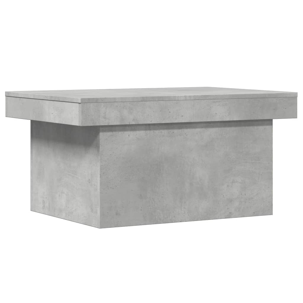 betonszürke szerelt fa dohányzóasztal 100 x 55 x 40 cm