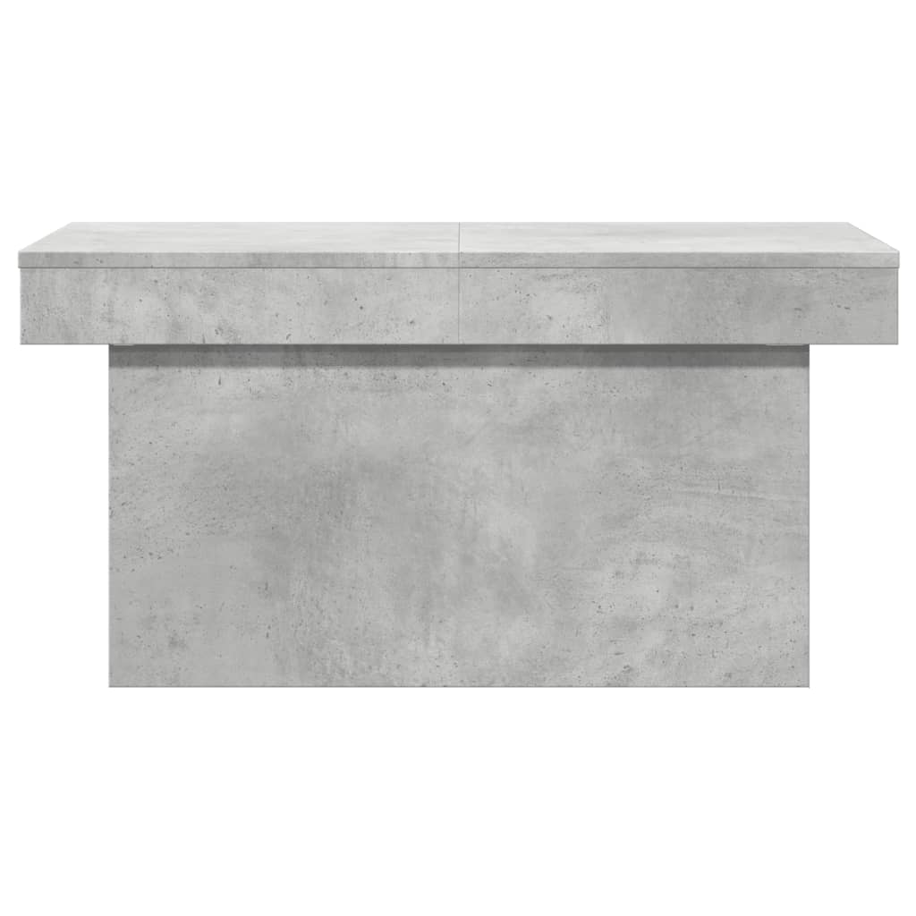 betonszürke szerelt fa dohányzóasztal 100 x 55 x 40 cm