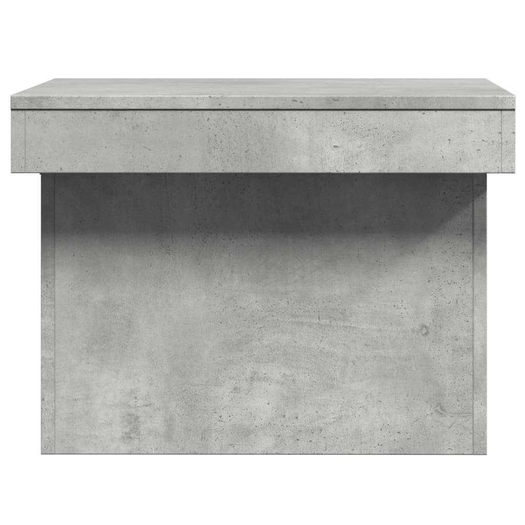 betonszürke szerelt fa dohányzóasztal 100 x 55 x 40 cm