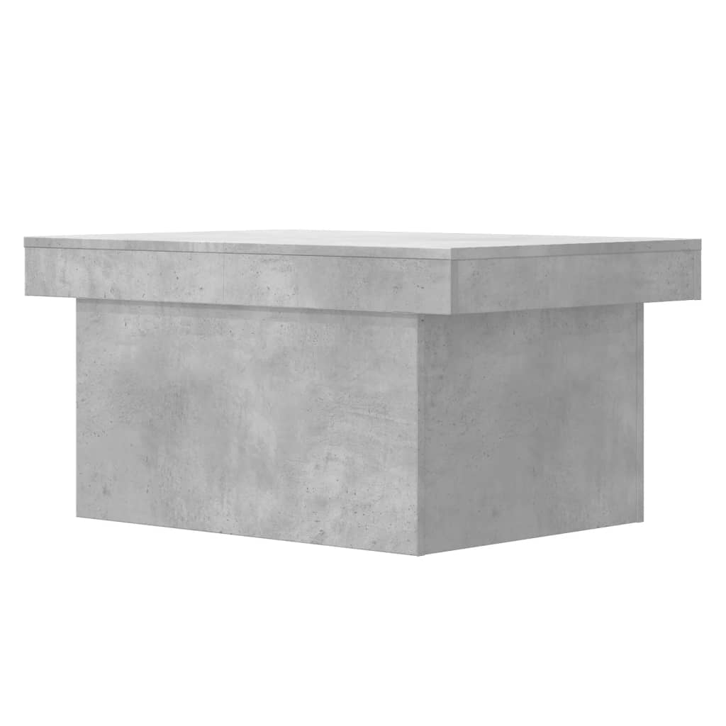 betonszürke szerelt fa dohányzóasztal 100 x 55 x 40 cm
