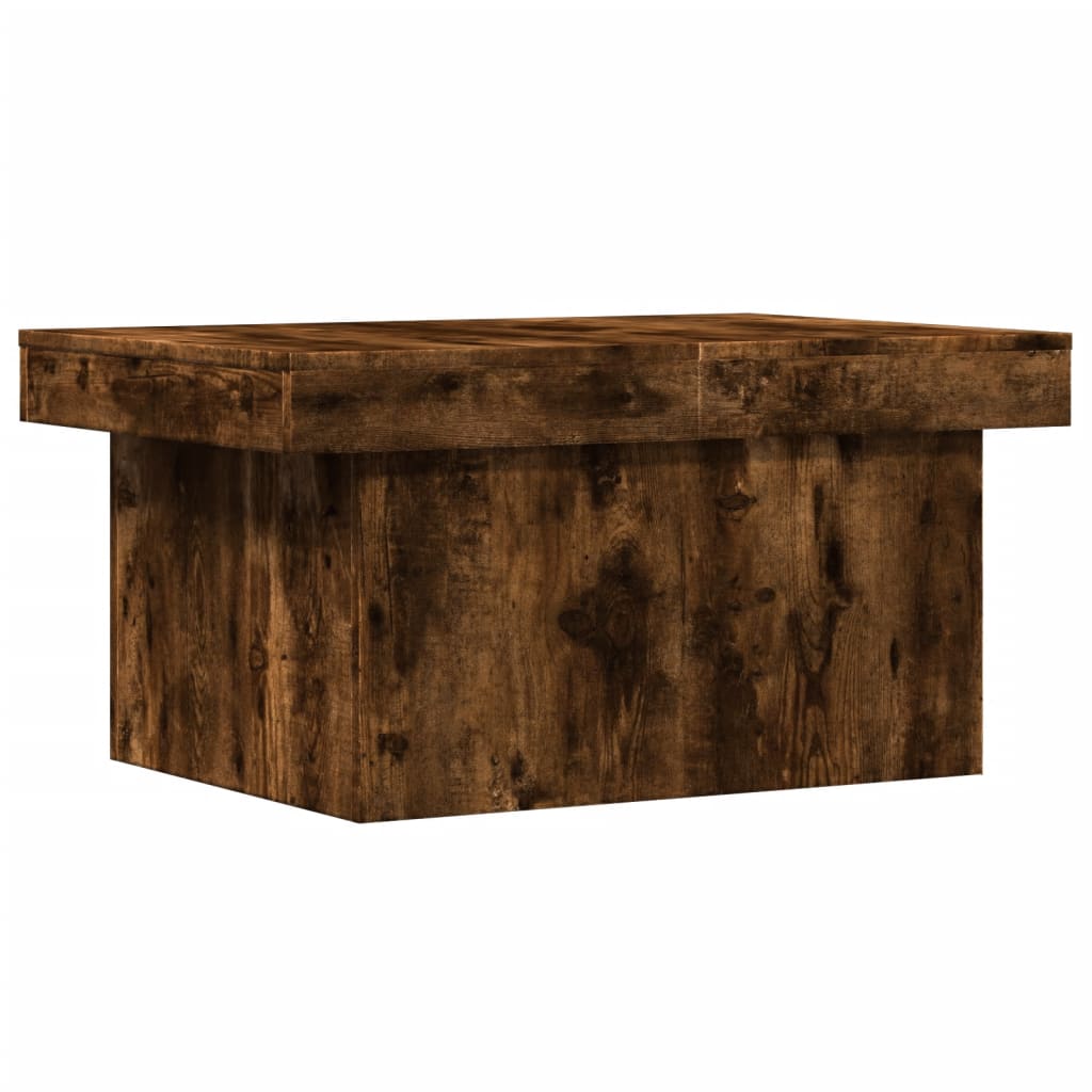füstös tölgy színű szerelt fa dohányzóasztal 100x55x40 cm
