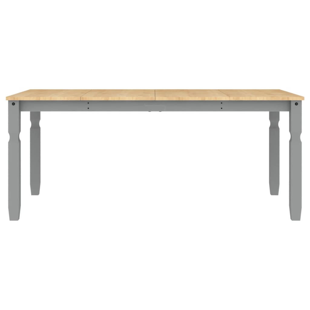 Corona szürke tömör fenyőfa ebédlőasztal 180 x 90 x 75 cm