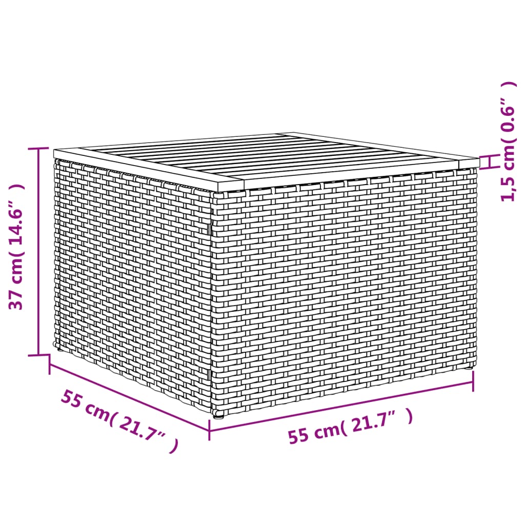 10 db fekete polyrattan kerti kanapégarnitúra párnákkal