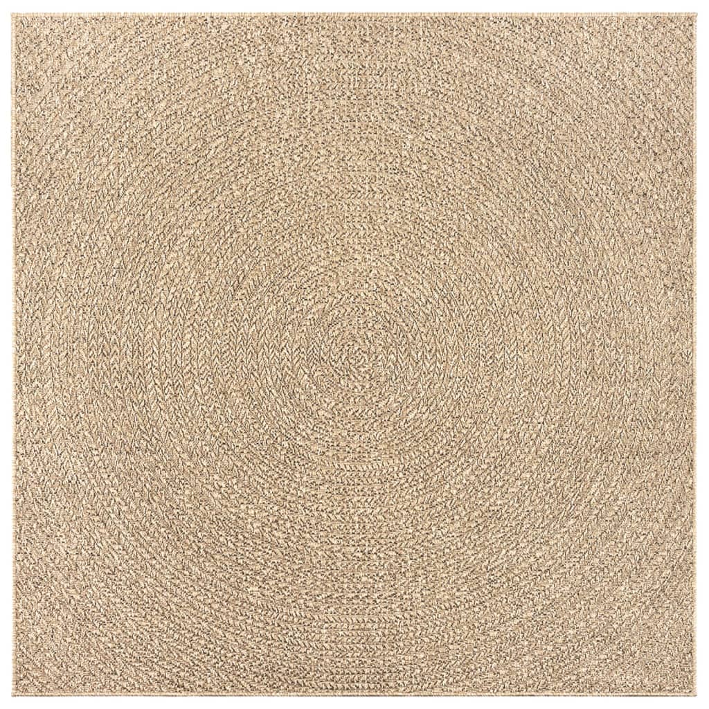 ZIZUR juta hatású beltéri és kültéri szőnyeg 120x120 cm