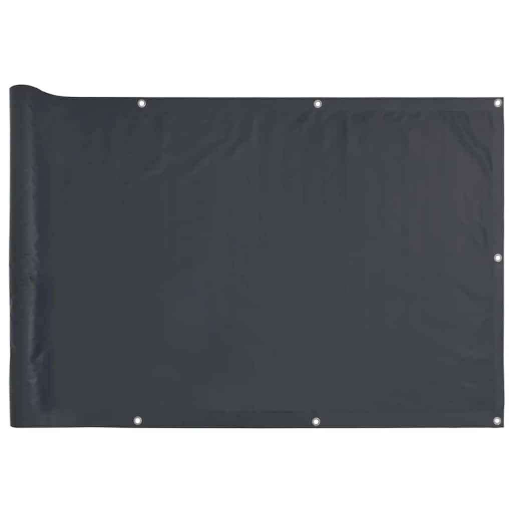 antracitszürke PVC belátás elleni erkélyparaván 400x90 cm